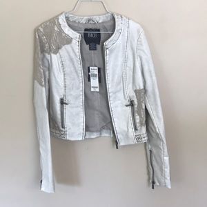 BKE Jackets & Coats - NWT Faux-Leather and Lace BKE Jacket BKE Jackets & Coats - NWT Faux-Leather and Lace BKE Jacket